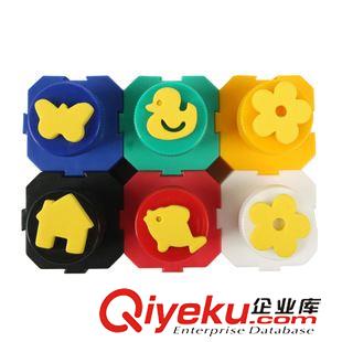 畫(huà)刷 美勞工具 6色EVA圖形加廣告彩手工DIY繪畫(huà)印章兒童繪畫(huà)工具原始圖片2