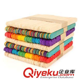 畫刷 美勞工具 手工DIY彩色齒輪雪糕棒 冰棍木條木片材料批發(fā) 96根2捆原始圖片2