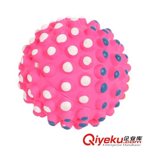 跳躍 奔跑 爬行 6.5CM熒光刺球 環(huán)保橡膠球彈力寵物玩具球AE01160原始圖片2