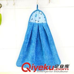 家居用品 加厚擦手巾 超強(qiáng)吸水珊瑚絨擦手布 廚房掛式毛巾原始圖片3