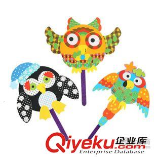 紙張類白膜上色 兒童白模制作 幼兒園手工課制作材料包 創(chuàng)意手工粘貼玩具原始圖片2