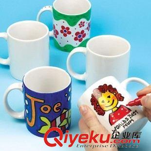 陶瓷類白膜上色 自繪陶瓷杯子 兒童涂涂畫畫DIY彩繪白模上色玩具手工涂鴉創(chuàng)作2個原始圖片3