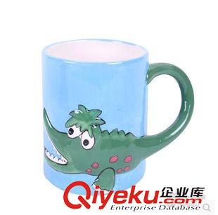  陶瓷類白膜上色 可愛卡通動物水杯 陶瓷杯子 馬克杯 創(chuàng)意禮品 批發(fā)原始圖片2