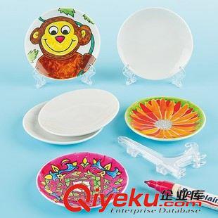  陶瓷類白膜上色 自繪陶瓷燭杯 兒童涂涂畫畫 DIY彩繪 白模上色 12個