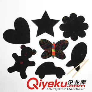  彩泥 沙畫 刮畫紙 創(chuàng)意玩具 益智玩具 DIY手工 三角形刮刮卡 12張