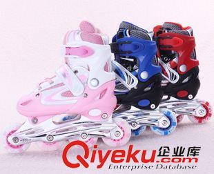 溜冰鞋inline skates 新款單閃輪滑鞋 旱冰鞋兒童可調(diào)直排滑冰鞋 溜冰鞋廠家批發(fā)輪滑