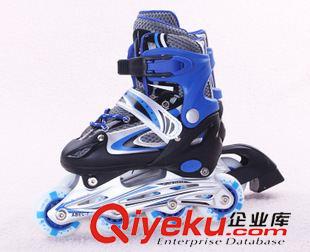 溜冰鞋inline skates 新款單閃輪滑鞋 旱冰鞋兒童可調(diào)直排滑冰鞋 溜冰鞋廠家批發(fā)輪滑