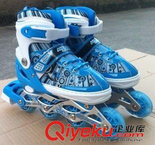 溜冰鞋inline skates 廠家tj直銷全閃溜冰鞋可調(diào)直排旱冰鞋兒童輪滑鞋