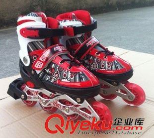 溜冰鞋inline skates 廠家tj直銷全閃溜冰鞋可調(diào)直排旱冰鞋兒童輪滑鞋