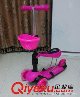 滑板車(chē)scooter 兒童米高車(chē)三合一蛙式滑板車(chē)三輪寶寶可做閃光輪兒童學(xué)步車(chē)代發(fā)