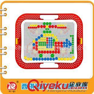 1-10歲智力拼圖 拼裝智慧魔盤(pán)玩具3d立體拼圖 塑料智力蘑菇釘玩具原始圖片2