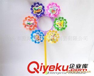 風(fēng)車玩具 小玩具、風(fēng)車、六角星6雷射笑臉風(fēng)車加小白花加葉