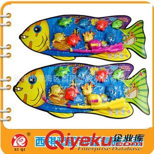 釣魚玩具 zp南琪魚形吸板釣魚帶磁,兒童釣魚.水上玩具 地攤熱賣