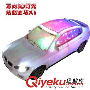 电动类 3D灯光带音乐万向轮电动3D玩具车模型小孩车玩具跑车