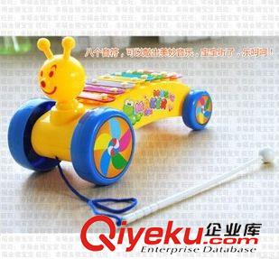 樂器類 小蜜蜂八音拖車敲琴嬰幼兒益智玩具 1-3歲以上寶寶音樂早教原始圖片3