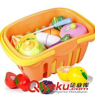 過家家玩具 兒童過家家廚房可切切看水果蔬菜籃玩具切切樂益智套裝原始圖片2