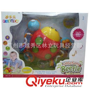 音樂玩具music toys 外貿(mào)版 LM2126 趣味小甲蟲 燈光音樂爬行嬰兒?jiǎn)⒅窃缃掏婢吲l(fā)