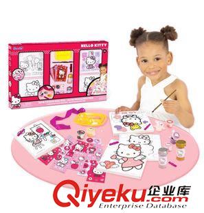 學(xué)習(xí)/畫板玩具draw toys 正版Hello Kitty手繪畫板HKC055M 凱蒂貓繪畫涂料套裝批發(fā)