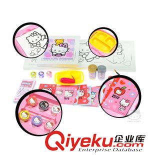 學(xué)習(xí)/畫板玩具draw toys 正版Hello Kitty手繪畫板HKC055M 凱蒂貓繪畫涂料套裝批發(fā)