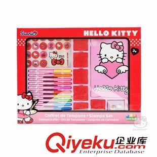 凱蒂貓Hello Kitty 正版Hello Kitty趣味印章繪畫(huà)HKC104 凱蒂貓彩筆套裝批發(fā)