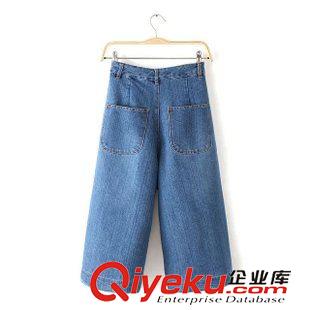 9.7新款 15秋裝新款 歐美風高腰闊腿褲 休閑長褲女原始圖片2
