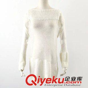 8.17新款 15秋裝新款 歐美范透視馬海毛超大長袖寬松包臀毛衣 女原始圖片3