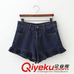 8.8新款 2015女裝新款歐美風(fēng)時尚高腰牛仔短褲