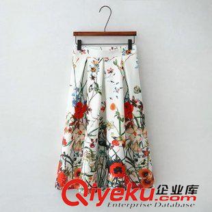 8.8新款 2015女裝新款歐美風(fēng)時(shí)尚印花無(wú)袖連衣裙