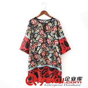 8.8新款 2015女裝新款歐美風時尚鉚釘定位人棉V領長袖襯衫 連衣裙