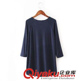 8.8新款 2015女裝新款歐美風(fēng)時尚數(shù)碼印花插肩袖寬松T恤原始圖片2