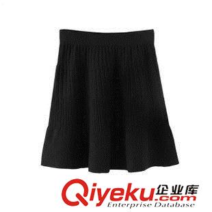 8.7新款 1秋裝新款 韓版小清新立體紋路高腰針織半裙 女原始圖片2