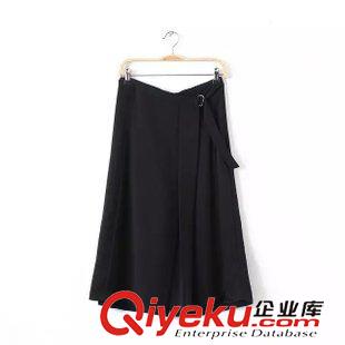 2015年4月10日上新 2015夏裝新款 歐美風(fēng)高腰七分闊腿褲裙褲 休閑長(zhǎng)褲女原始圖片3