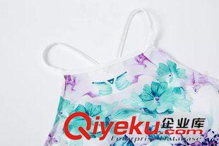 7.4新款 2015女裝新款歐美風(fēng)時(shí)尚數(shù)碼印花吊帶連衣裙原始圖片3