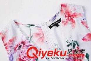7.4新款 2015女裝新款歐美風時尚人棉印花連體褲原始圖片3