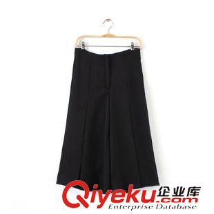 7.3新款 15夏裝新款 歐美風印花喇叭高腰闊腿褲長褲