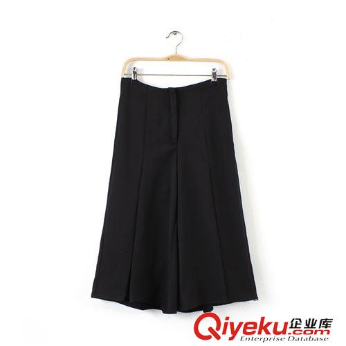 7.3新款 15夏裝新款 歐美風高腰闊腿褲 休閑長褲女原始圖片3
