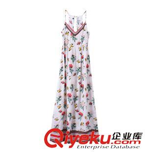 7.1新款 15夏裝新款 歐美風(fēng)修身款印花吊帶連體短褲 女