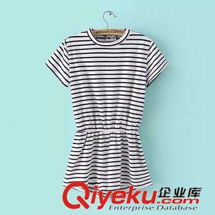 2015年6月2日上新 15夏裝新款 歐美風(fēng)A條紋拼接收腰連體短褲 女原始圖片2