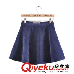 2015年6月1日上新 2013秋季新款 少女時(shí)代明星同款A(yù)燈芯絨高腰半身裙A字裙原始圖片3