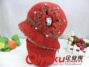 老人冬帽 套帽 秋冬帽女中老年帽純手工毛線帽老太太帽老人帽媽媽帽婦女帽原始圖片2