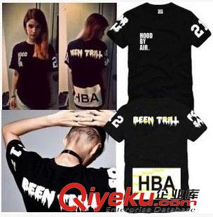 卡通漫畫短袖T恤 男女Hood By Air HBA X Been Trill Kanye West 陳冠希tee短袖T恤