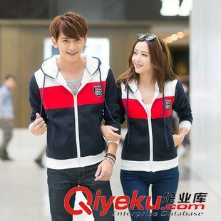 9.14新品 新款衛衣新款韓版抓絨開衫帶帽情侶裝衛衣外套班服工作服定制原始圖片2