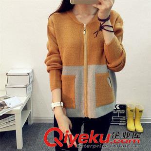 9.14新品 秋季新款韓版學院風百搭甜美棒球衫潮流女裝開衫休閑毛衣女原始圖片2