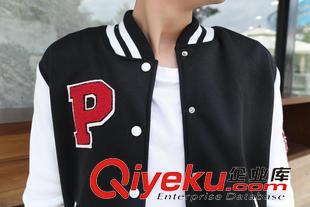 9.1新品 秋冬韓版新款 男女 棒球服情侶裝 加厚抓絨廠家直銷 班服定做加工原始圖片2