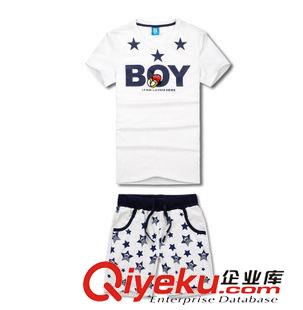 裙套裝 韓版情侶裝夏季新款碎花圓領修身短袖短褲短裙時尚套裝T恤原始圖片2