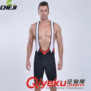 背帶短套裝 CHEJI RACE黑紅騎行服背帶短袖套裝男夏 自行車騎行裝備 戶外運動