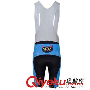 背帶短套裝 藍(lán)貓女款騎行服背帶短袖套裝 夏季 自行車騎行服 速賣通熱銷產(chǎn)品原始圖片3