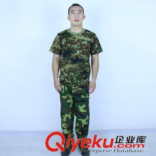 軍訓(xùn)迷彩服套裝 廠家直銷 大中學(xué)叢林海洋夏半袖速干軍訓(xùn)服迷彩服短袖套裝