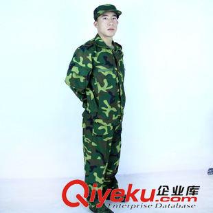 軍訓迷彩服套裝 大中學叢林軍訓迷彩服套裝 耐磨防撕裂滌棉長袖軍迷勞保服原始圖片2