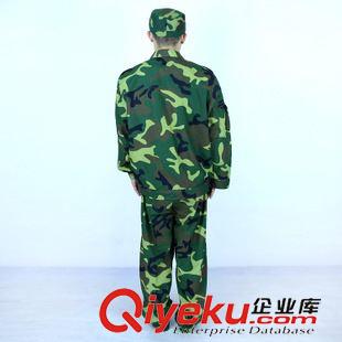 軍訓迷彩服套裝 大中學叢林軍訓迷彩服套裝 耐磨防撕裂滌棉長袖軍迷勞保服原始圖片3